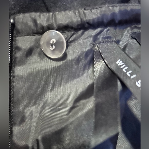 Willi Smith Wool mini skirt with zippers. - Picture 2 of 8